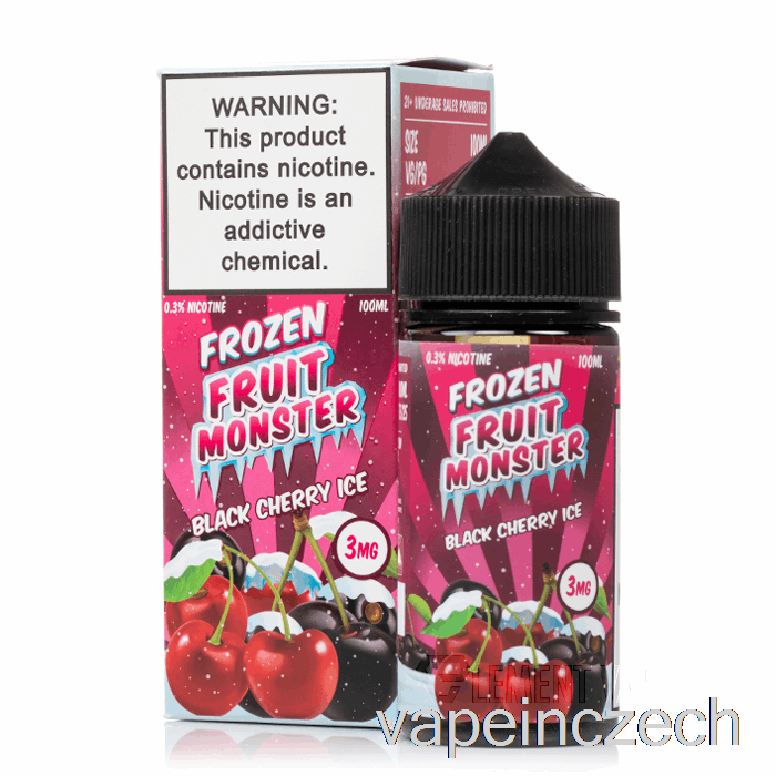 Ledová černá Třešeň - Mražené Ovoce Monster - 100ml 0mg Vape Per
